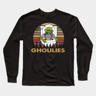 Vintage horror film art gift for fans Long Sleeve T-Shirt
